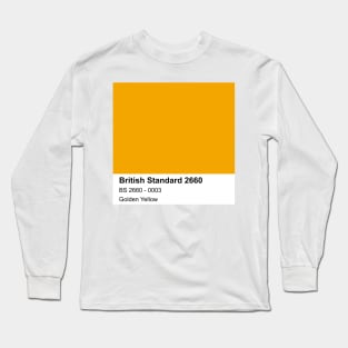 Golden Yellow British Standard 0003 Colour Swatch Long Sleeve T-Shirt